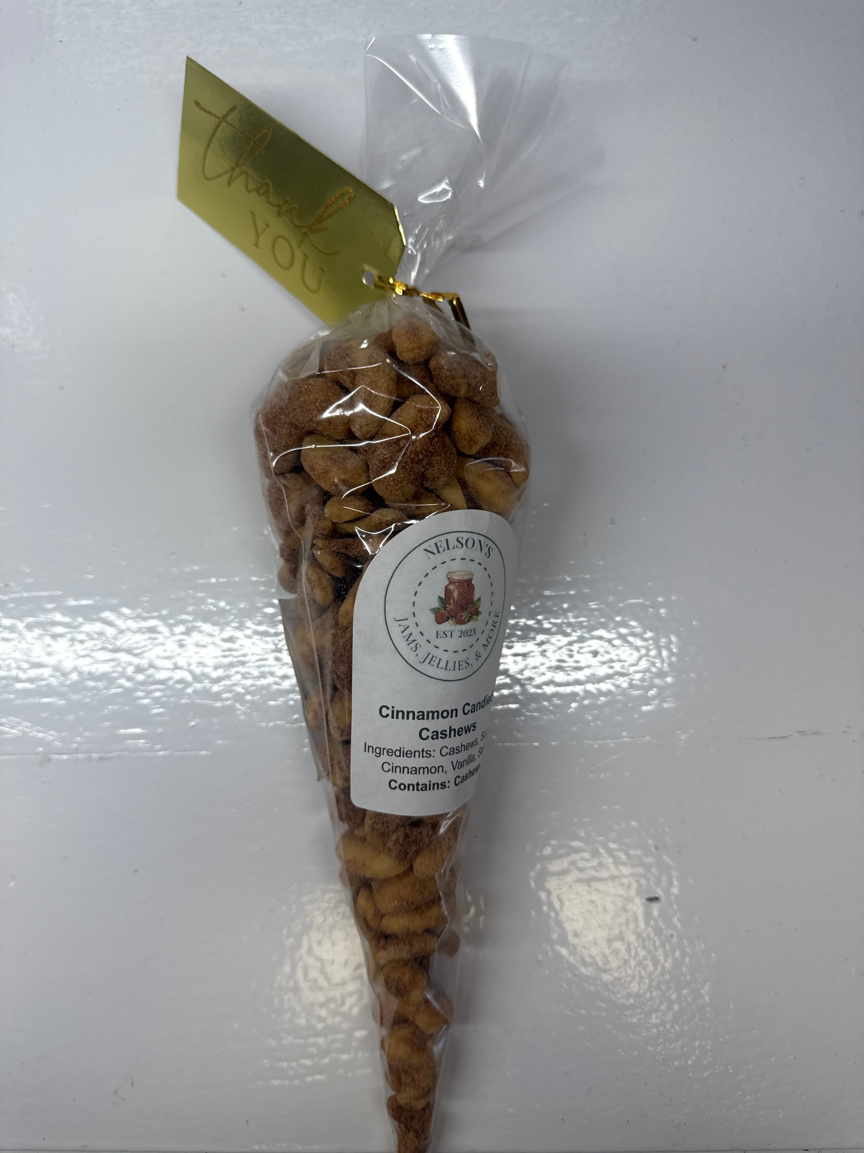 Cinnamon Cashews, 1/2 LB