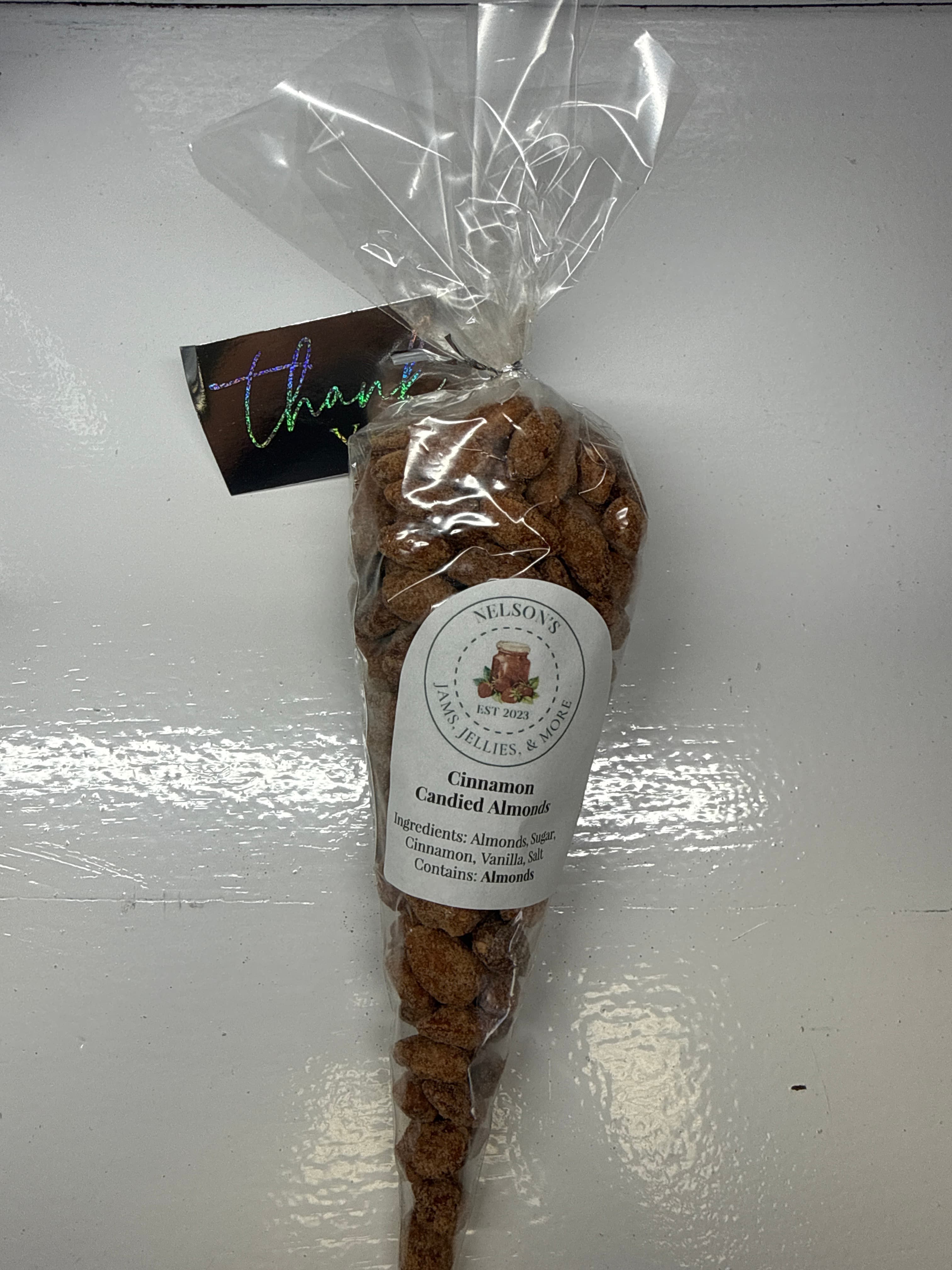 Cinnamon Almonds, 1/2 LB