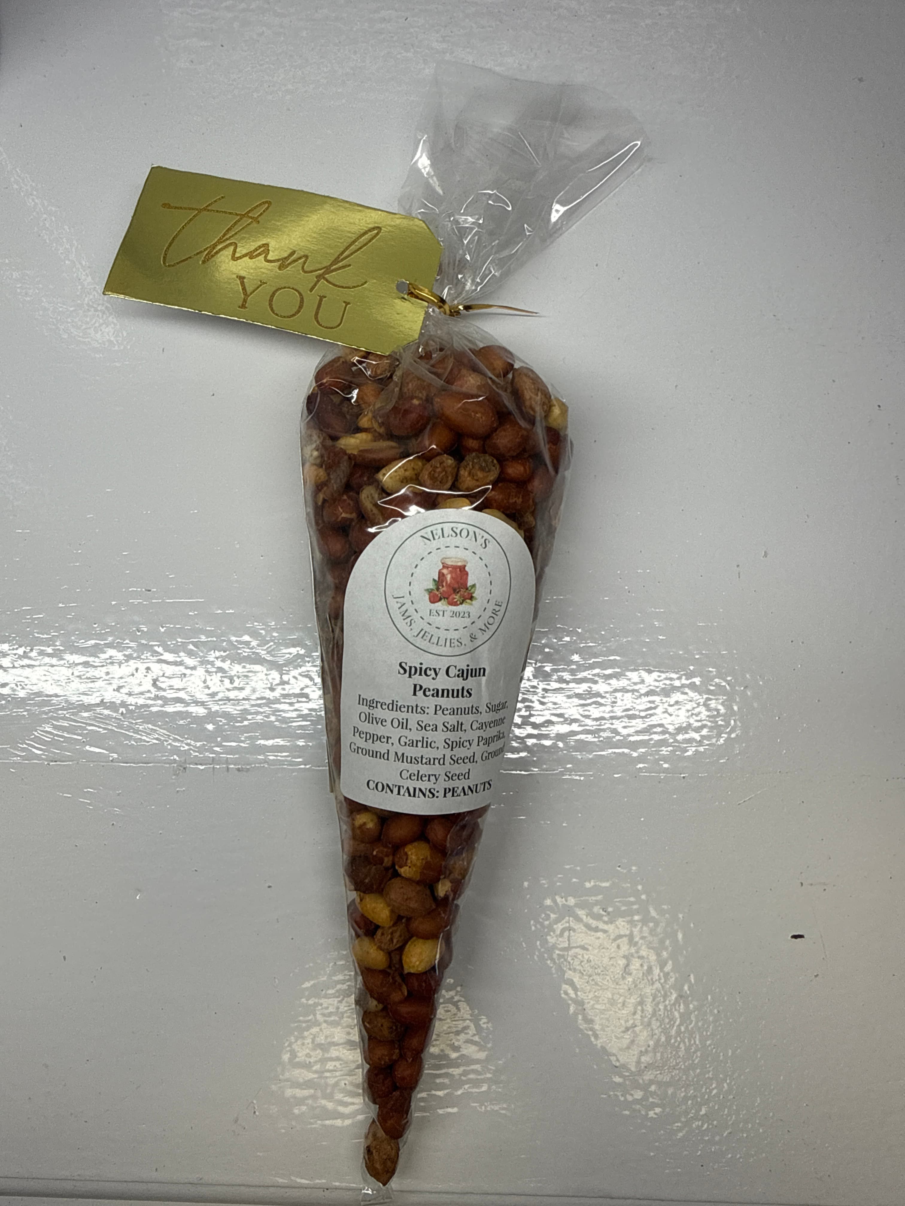 Cajun Spiced Peanuts, 1/2 LB