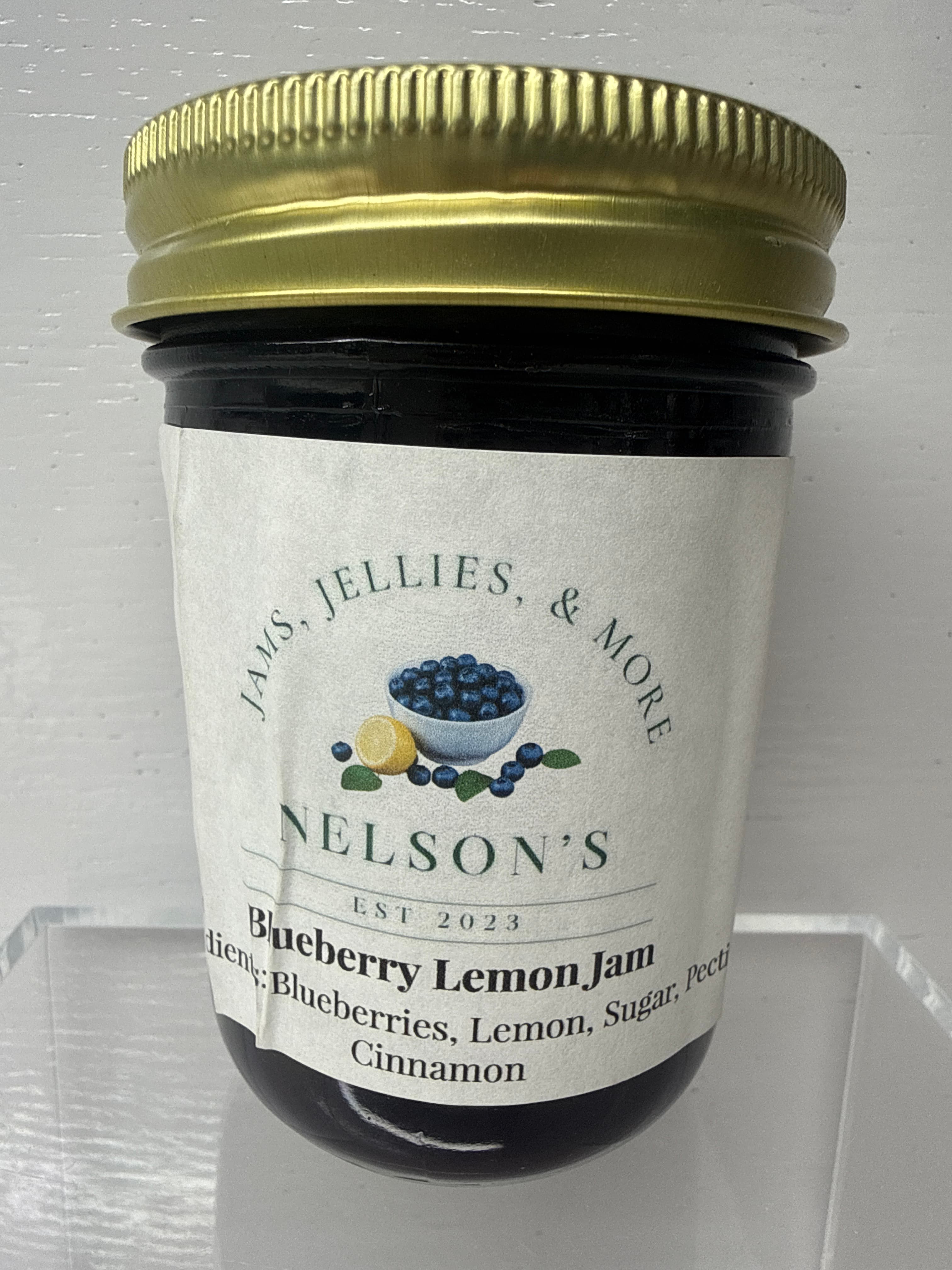Blueberry Lemon Jam, 1/2 Pint