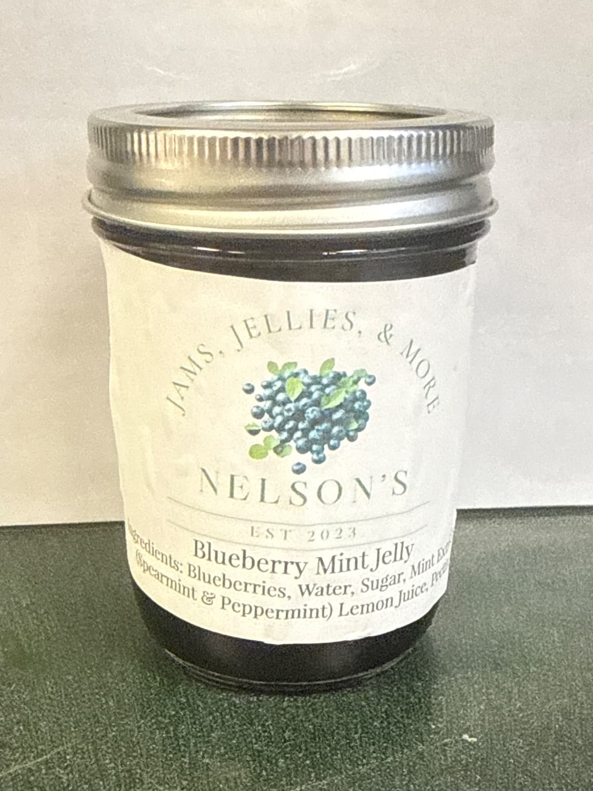 Blueberry Mint Jelly, 1/2 Pint