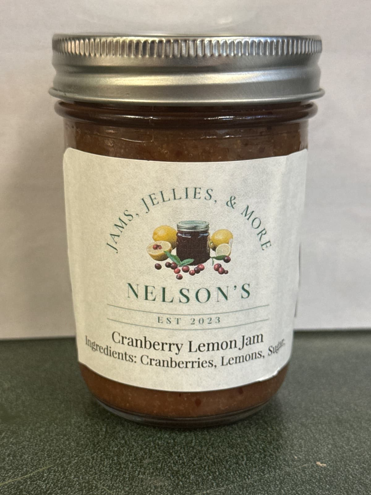 Cranberry Lemon Jam, 1/2 Pint