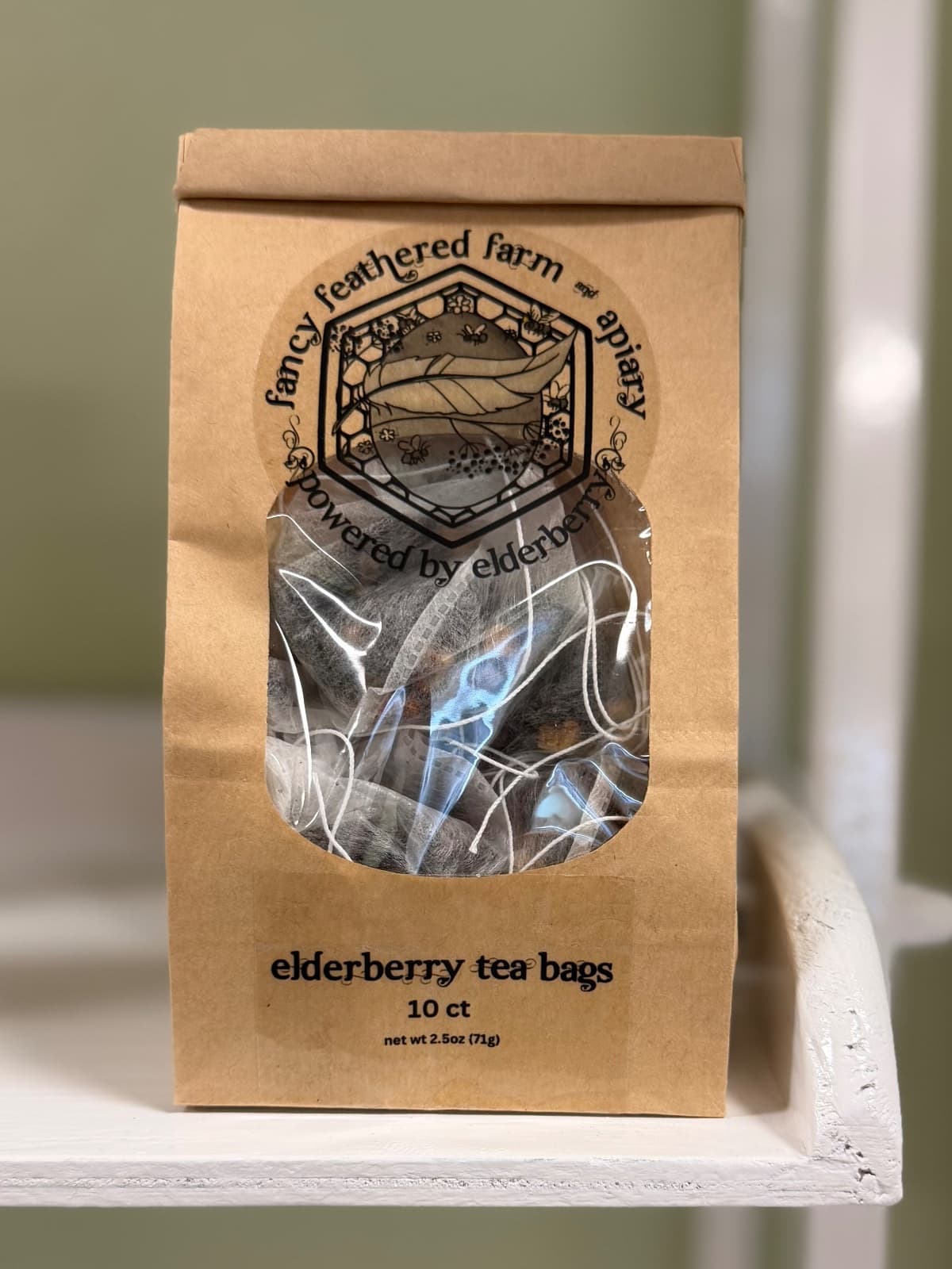 Fancy Feathered Farm Elderberry Tea Bags, 10 Ct.