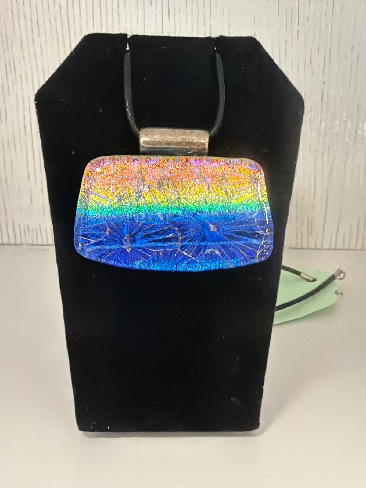 #046 Jewelry Glass Purse Necklace