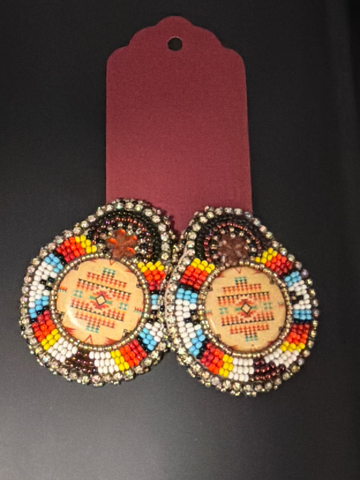#049 Jewelry Earrings Brickstitch Native Design
