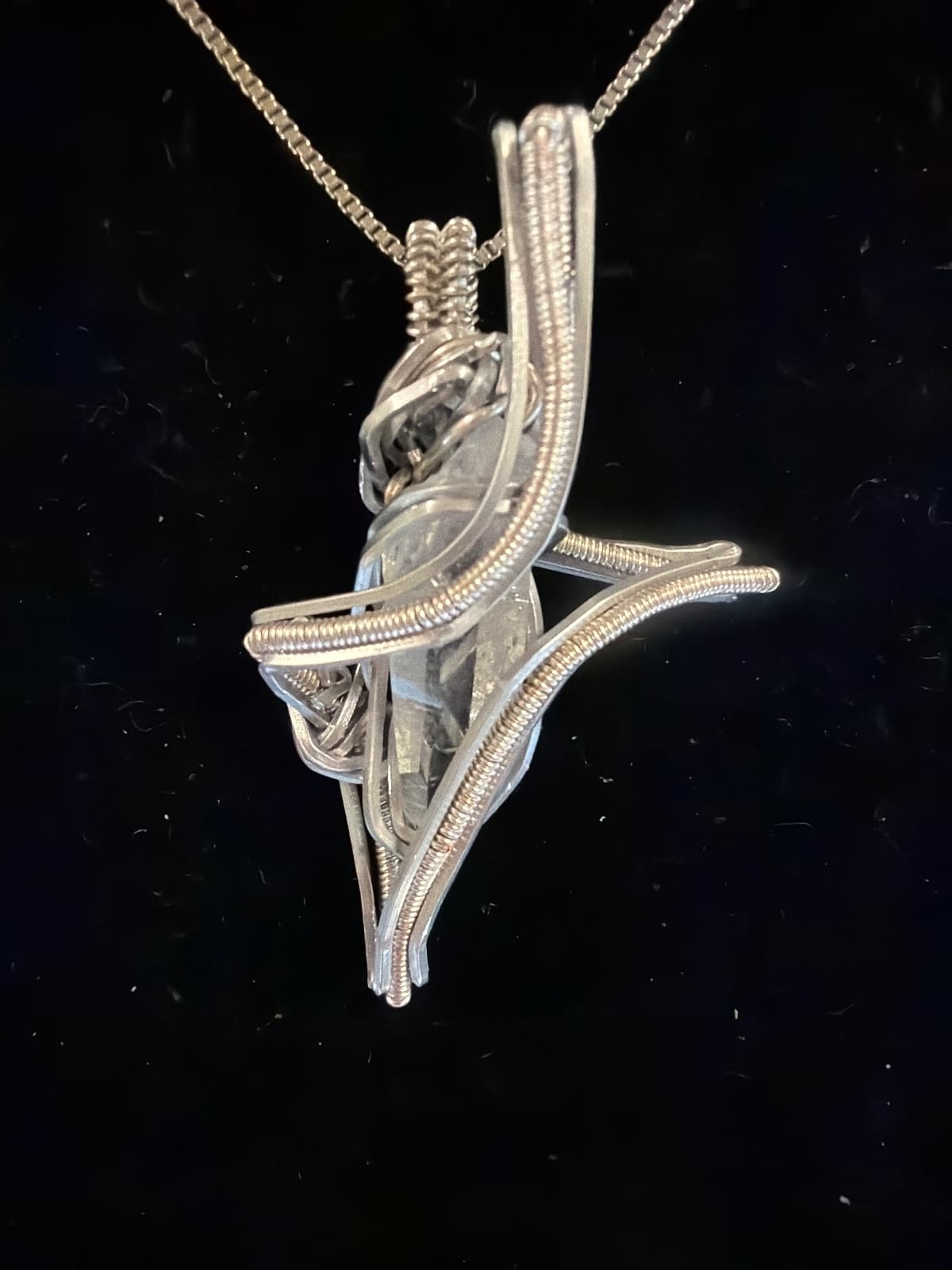 #058 Jewelry Necklace Galaxy Quartz