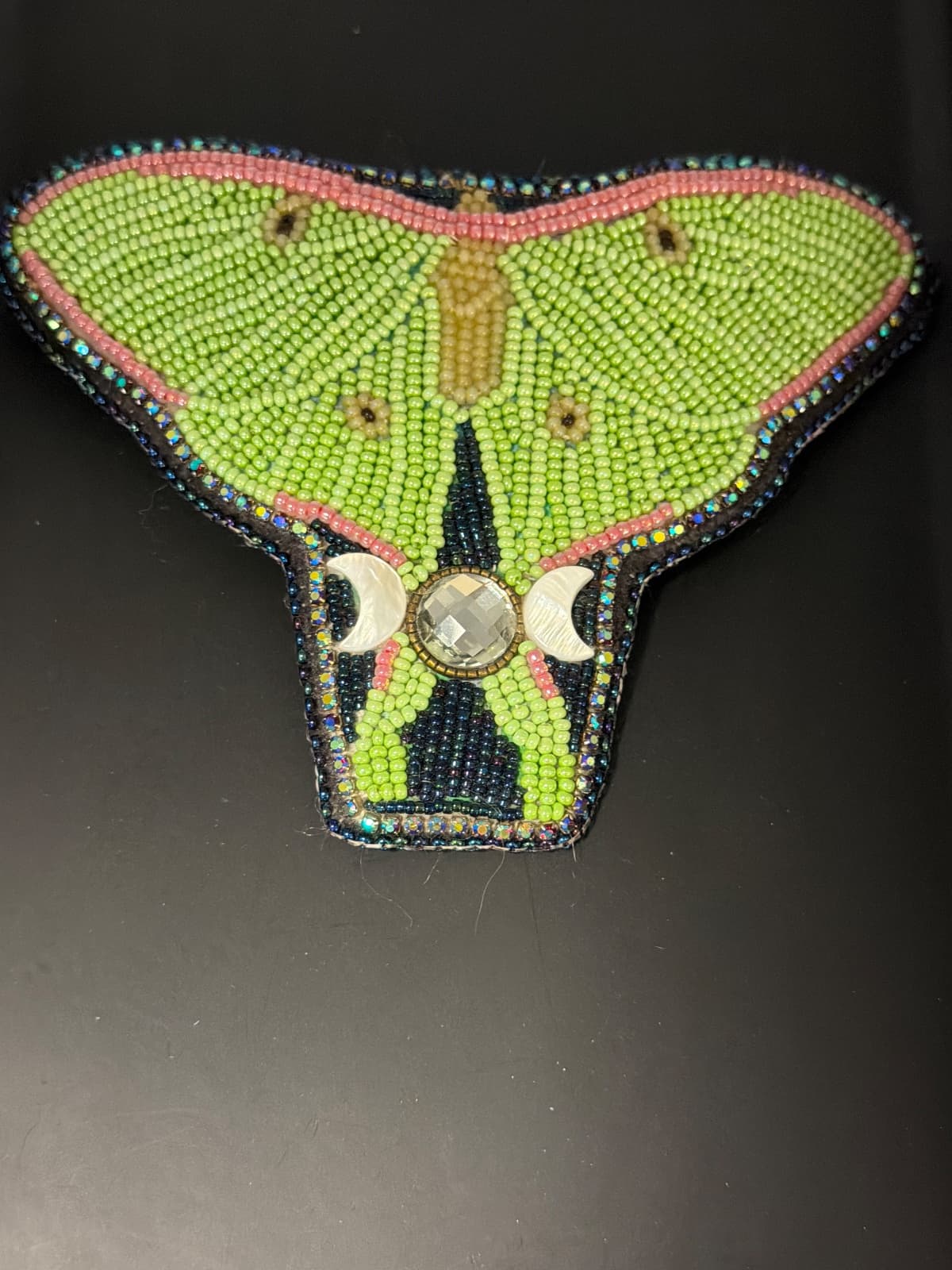 #062 Jewelry Luna Moth Barrette