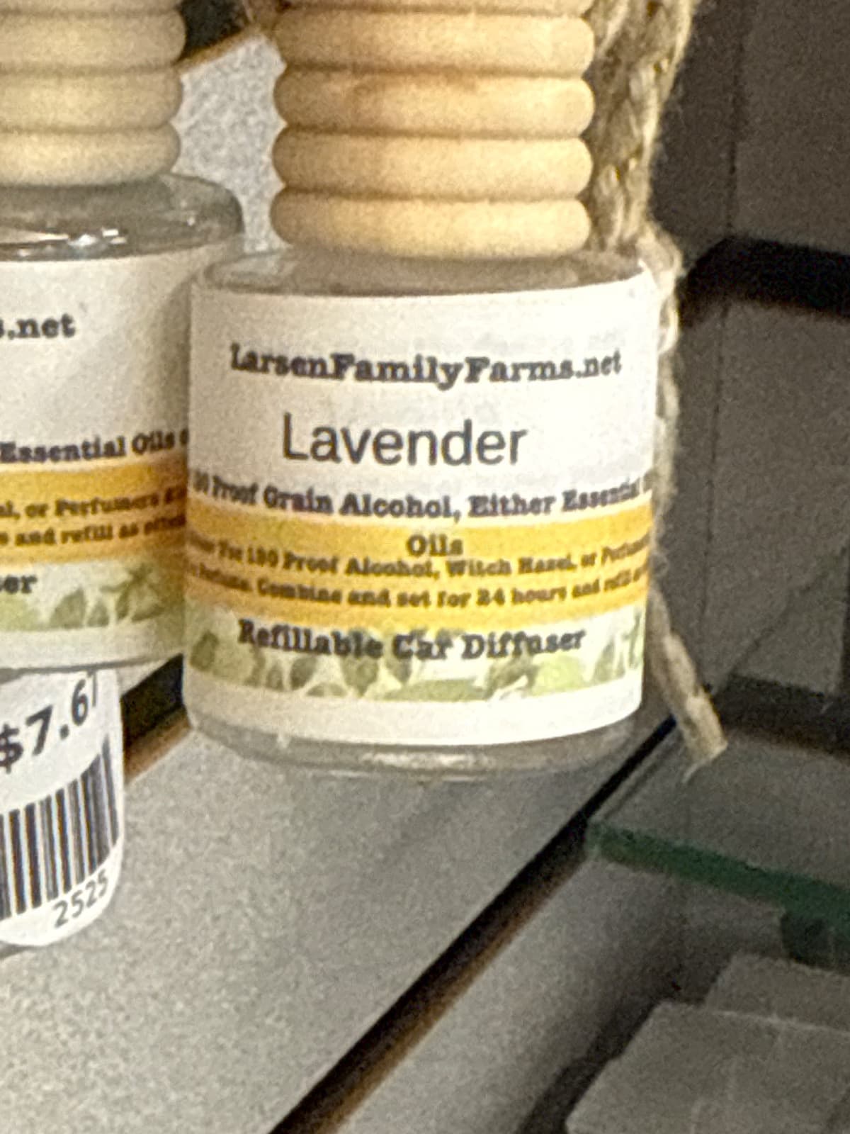 Lavender Refillable Essential Oil Car Diffusers