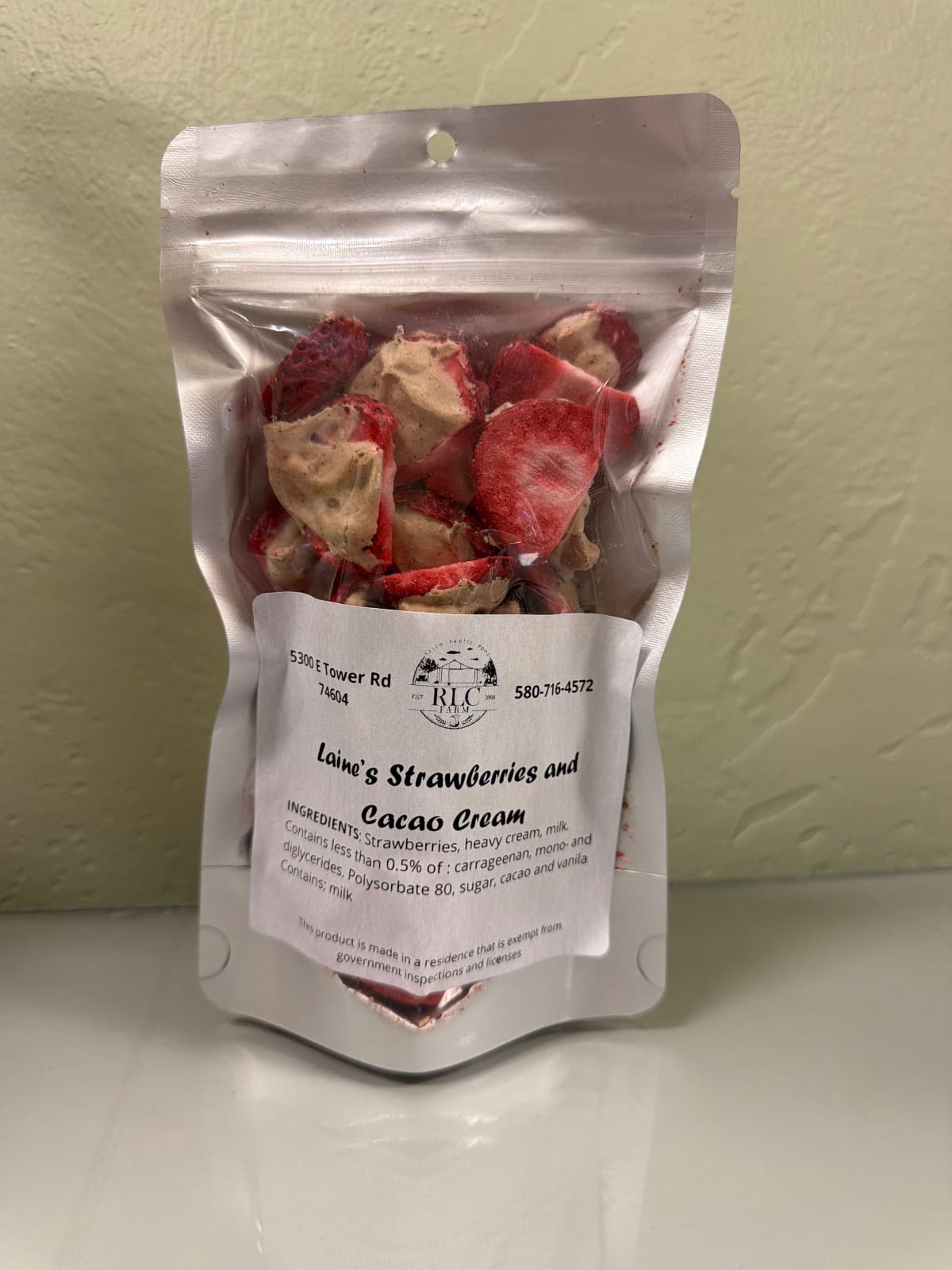 RLC Farm Laine's Strawberries and Cacao Cream