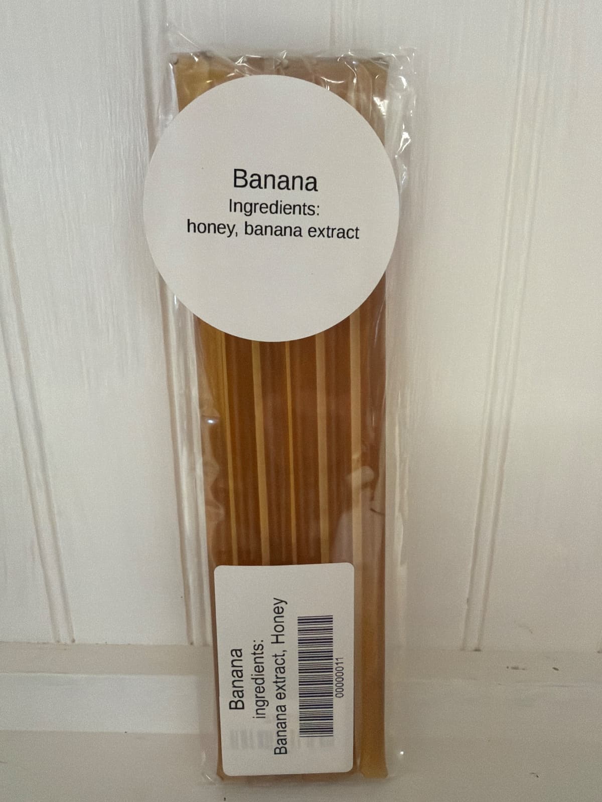 6 Pack Banana Honey Sticks